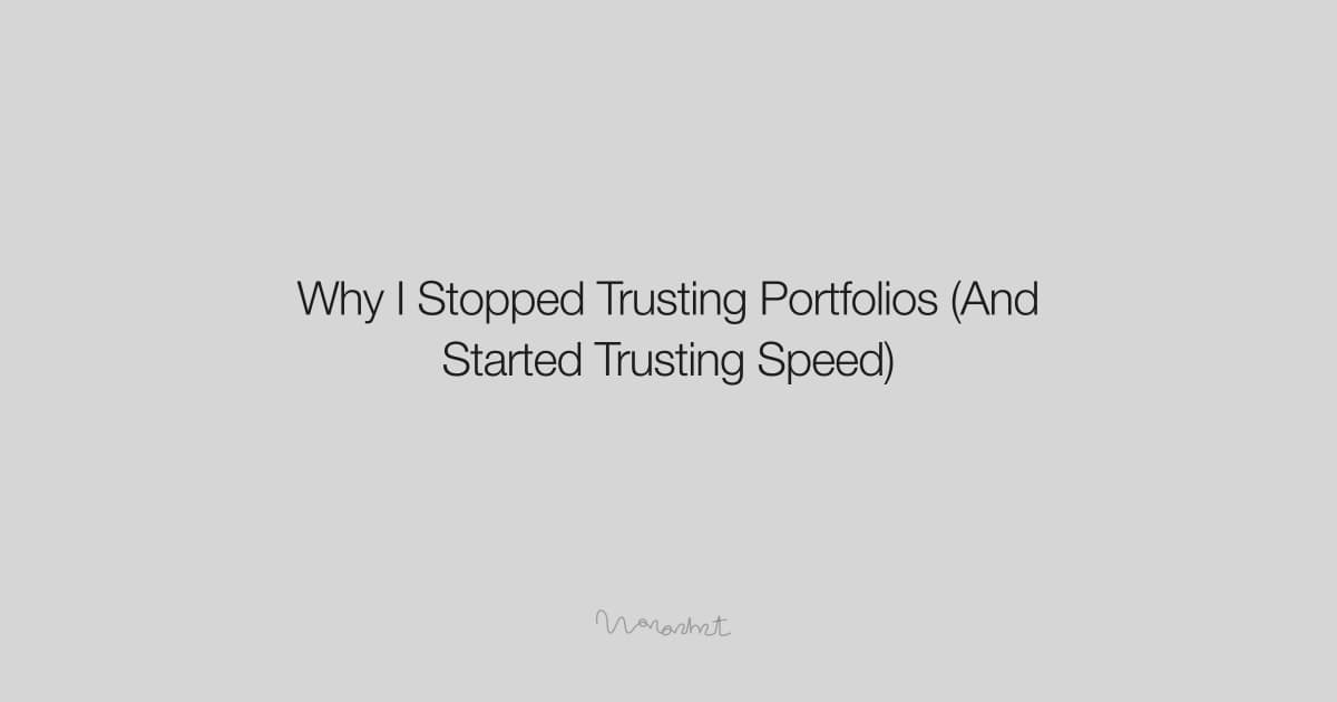 Abstract composition representing speed and iteration in design